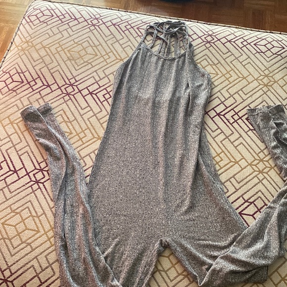 Gray jumpsuit